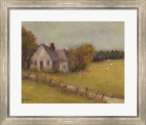 Framed Cottage Meadow II Print