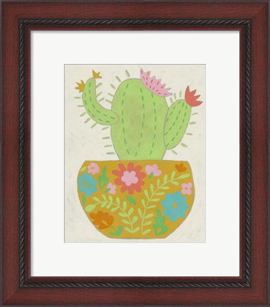 Framed Happy Cactus II Print