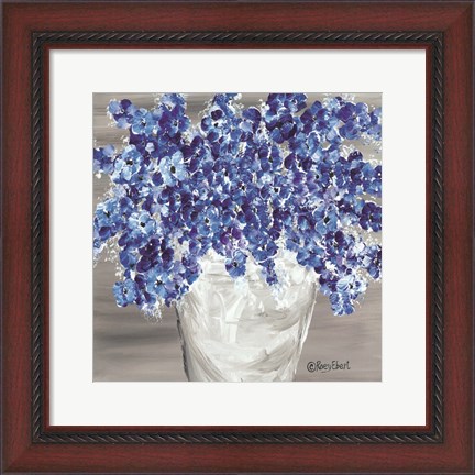 Framed Blooming Blues Print