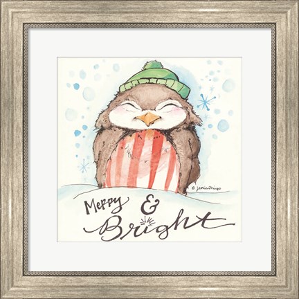 Framed Merry &amp; Bright Print