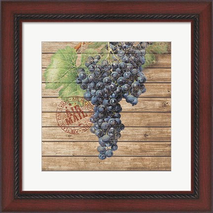 Framed Grape Crate I Print