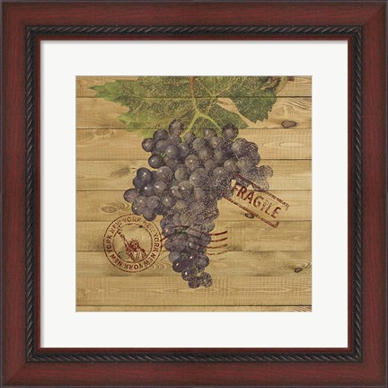 Framed Grape Crate III Print