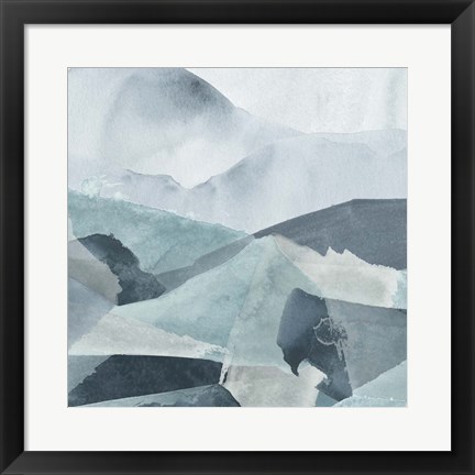 Framed Blue Range IV Print