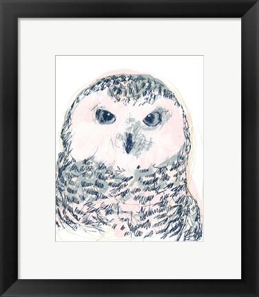 Framed Funky Owl Portrait IV Print