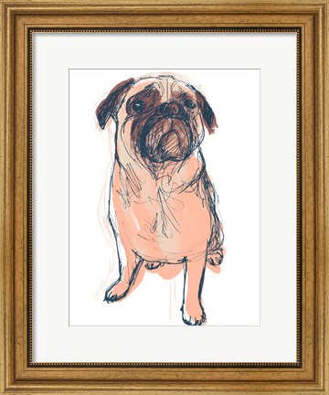 Framed Dog Portrait--Dave Print