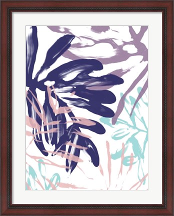 Framed Miami Floral I Print