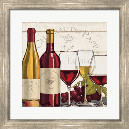 Framed Wine Tasting II Print