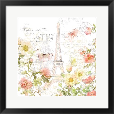 Framed Painting Paris II Print