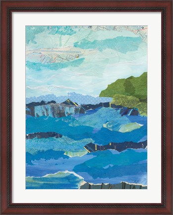 Framed Abstract Coastal IV Print