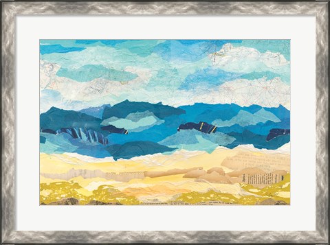 Framed Abstract Coastal I Print