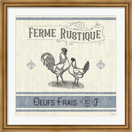 Framed French Farmhouse II Print