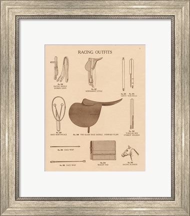 Framed Equine Riding Gear III v2 Print