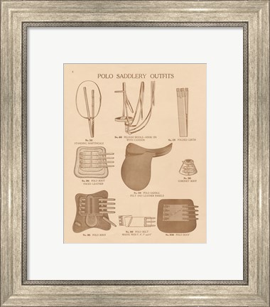 Framed Equine Riding Gear II v2 Print