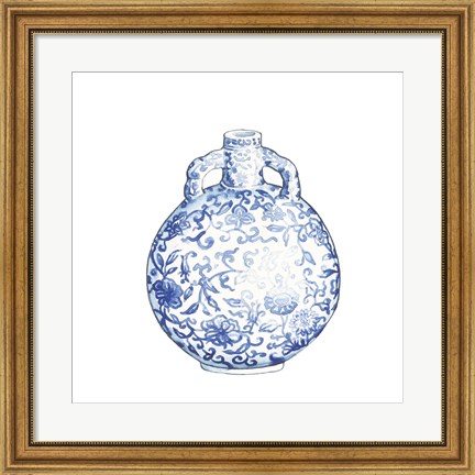 Framed Ginger Jar IV on White Print