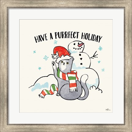 Framed Santa Paws III Print