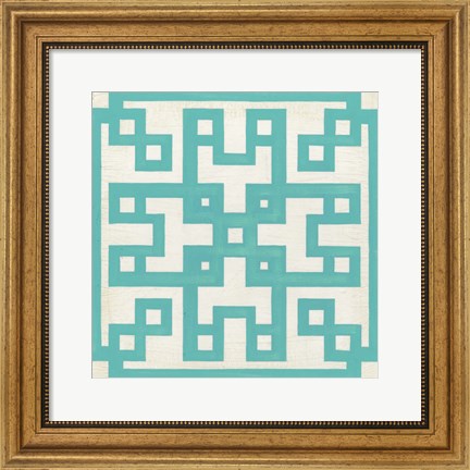 Framed Maze Motif III Print