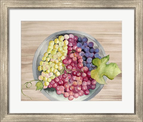 Framed Bowls of Fruit II Print