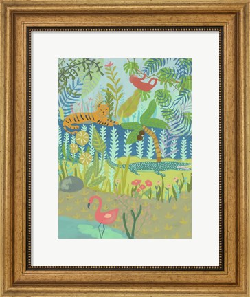 Framed Jungle Dreaming II Print