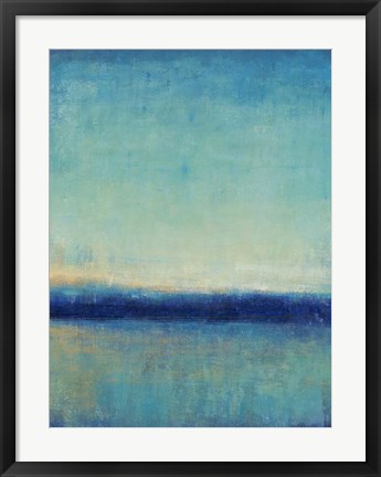 Framed Blue Horizon II Print