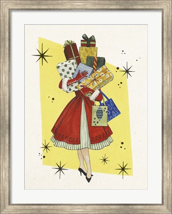 Framed Vintage Christmas II Print