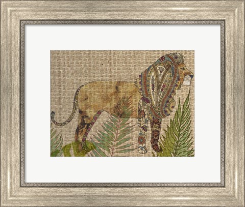 Framed Rattan Jungle I Print