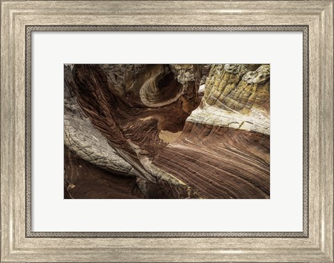 Framed White Pocket 5 Print