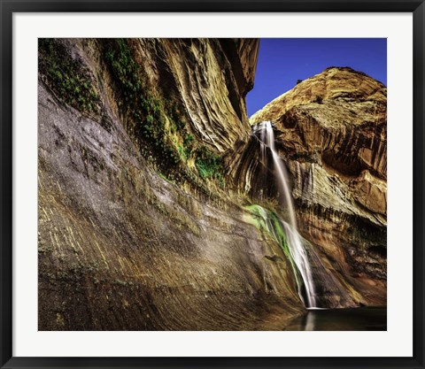 Framed Calf Creek Falls 2 Crop Print