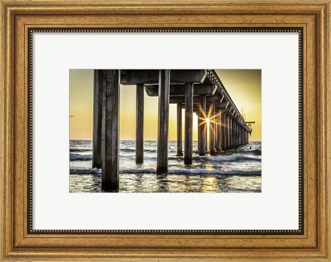 Framed Cali Pier 2 Print