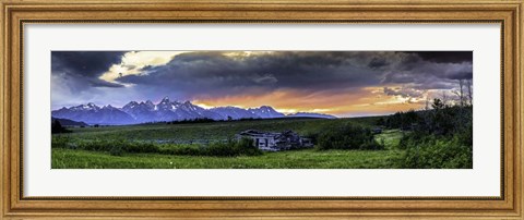 Framed Teton Mountains 2 Print