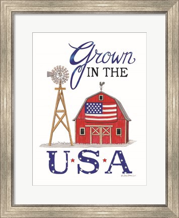 Framed Grown in the U.S.A. Print