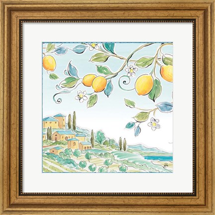 Framed Mediterranean Breeze X Print