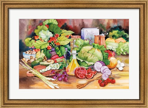 Framed Garden Salad Print