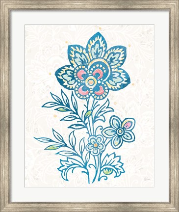 Framed Kala Flower I Print