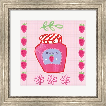 Framed Pretty Jams and Jellies I Print