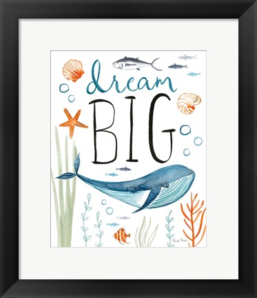 Framed Whale Tale I Print