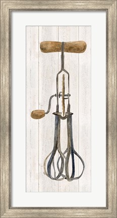 Framed Vintage Kitchen Egg Beater Print