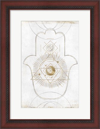 Framed Gold Hamsa II Print