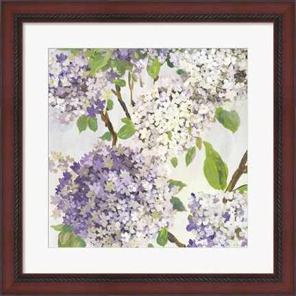 Framed Summer Hydrangea I Print