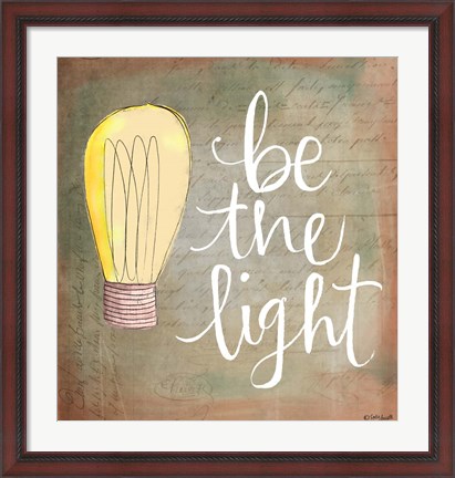 Framed Be the Light II Print