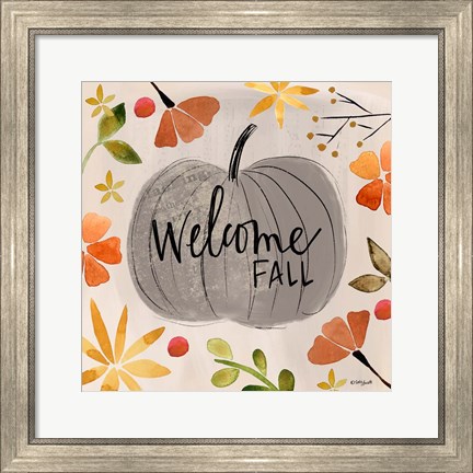 Framed Welcome Fall Print