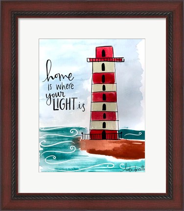 Framed Home is Where Your Light Is Print