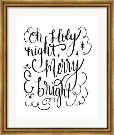 Framed Holy Night II Print