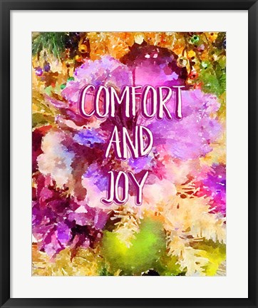 Framed Comfort and Joy Print