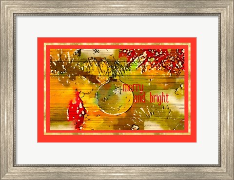 Framed Merry and Bright II Print