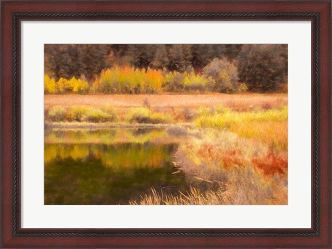 Framed Autumn Pond Print