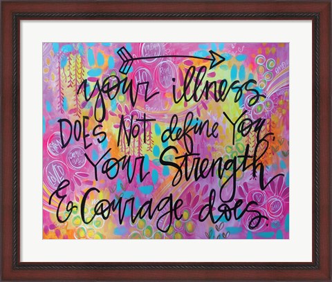 Framed Strength and Courage Print