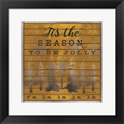 Framed Tis the Season to be Jolly Print