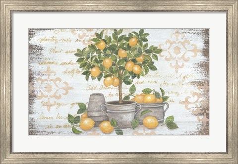 Framed Lemon Topiary Print