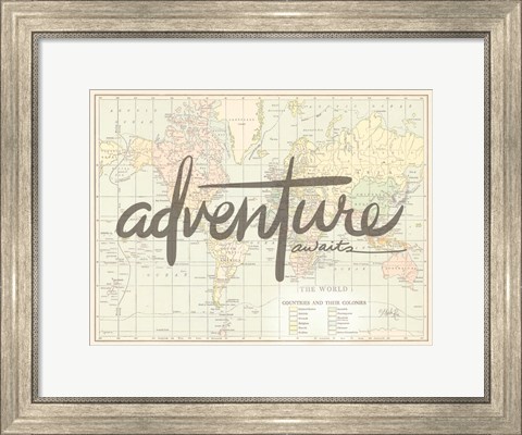 Framed Adventure Awaits Print