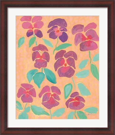 Framed Ya Pansy Print